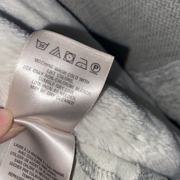 Anthropologie Saturday Sunday Lg Ambrose Knit Open Front Sherpa Collar Cardigan - Picture 5 of 7